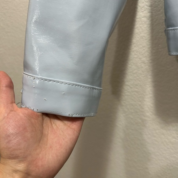 Vintage Princess Polly Silver Shiny Trucker Jacket - Picture 8 of 8